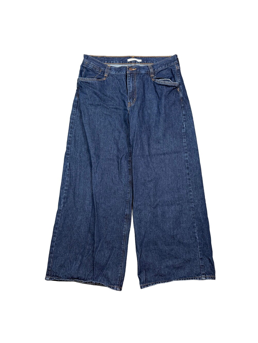 Levi's '94 Baggy Wide Leg Jeans Womens 32 Dark Blue Wash High Rise 100% Cotton